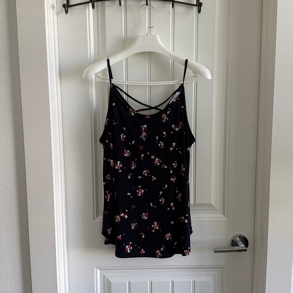 Floral Spaghetti Strap Tank Top